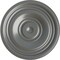 Ekena Millwork Traditional Ceiling Medallion (Fits Canopies up to 8 1/4"), Hand-Painted Silver, 31 1/2"OD x 2 1/2"P CM31TRSLS - alternate 1
